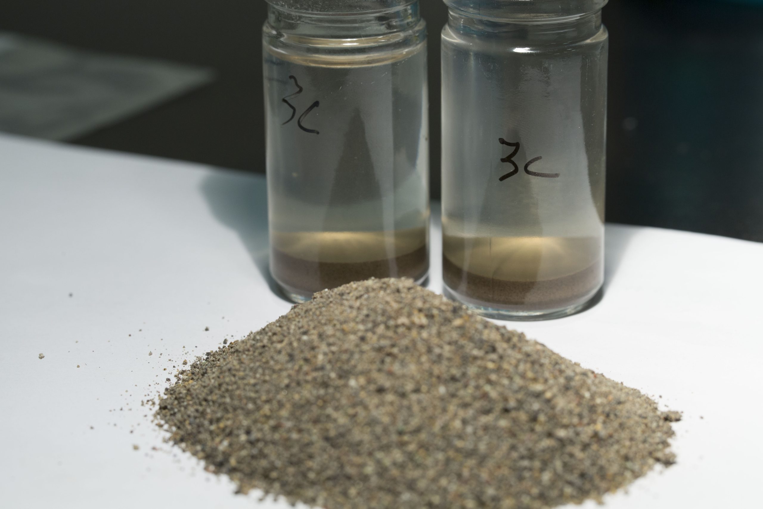 XCRUSHER material samples and separated fractions